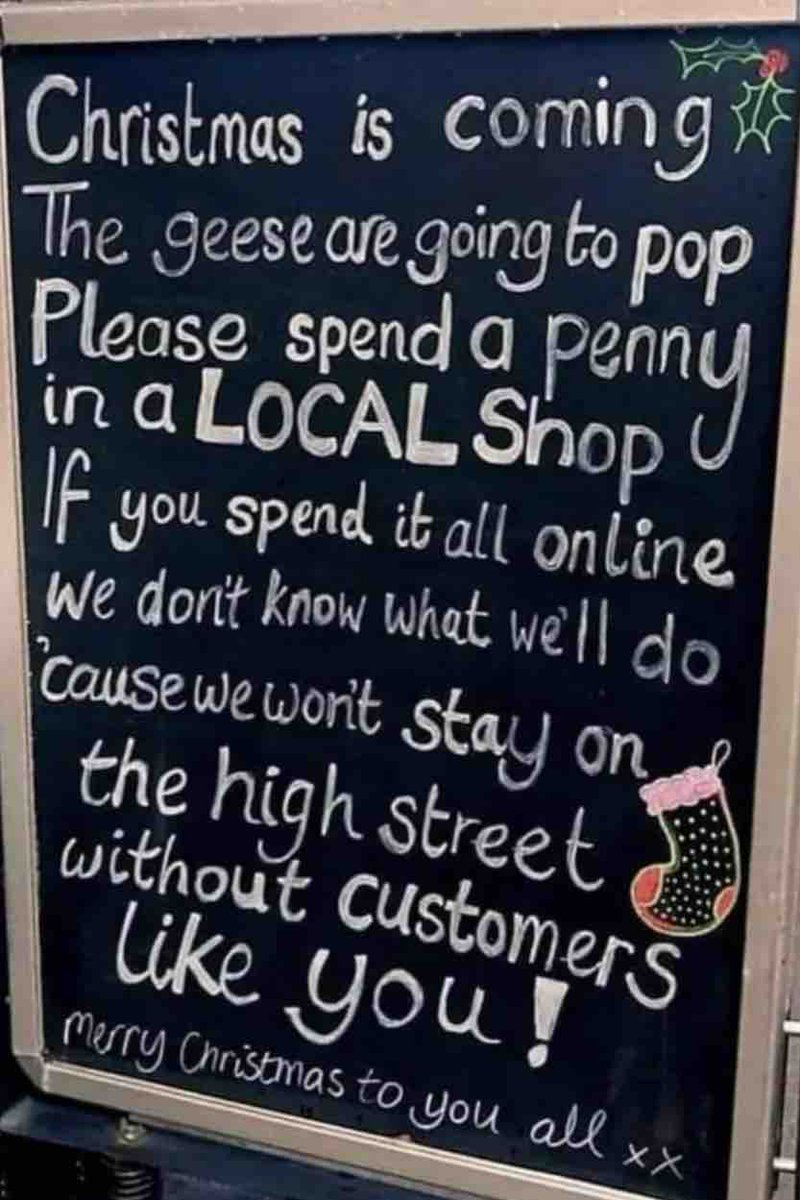 Please remember all our independent retailers this Christmas. ❤️

#wednesdaywisdom #shoplocal Pls RT.