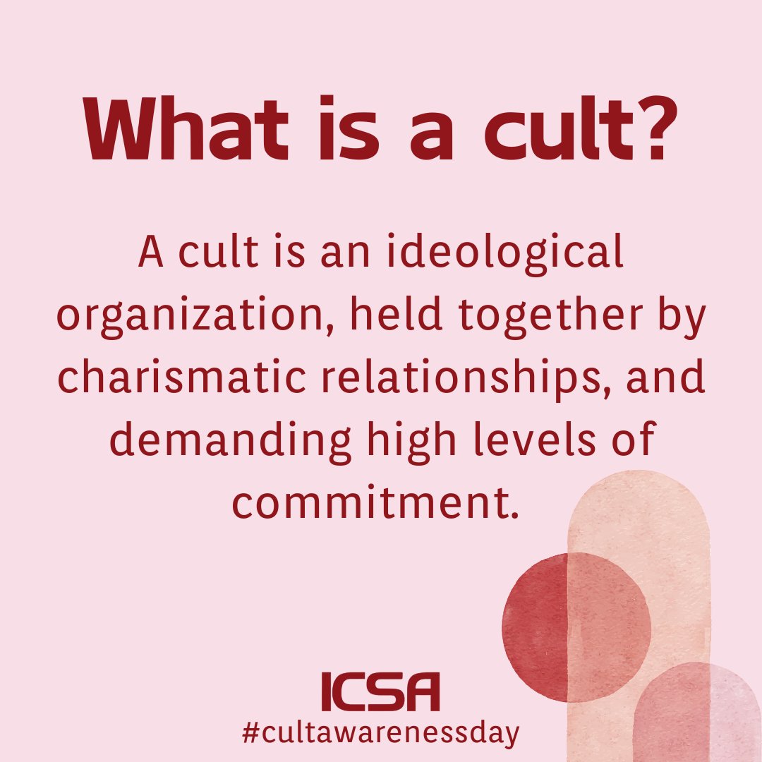 International Cultic Studies Association (ICSA) tweet media