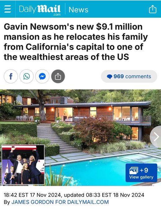teameffujoe's tweet image. I just wanted to applaud @GavinNewsom on being able to afford a $9M mansion on a $224,000 a year salary.
That’s some wild economics.