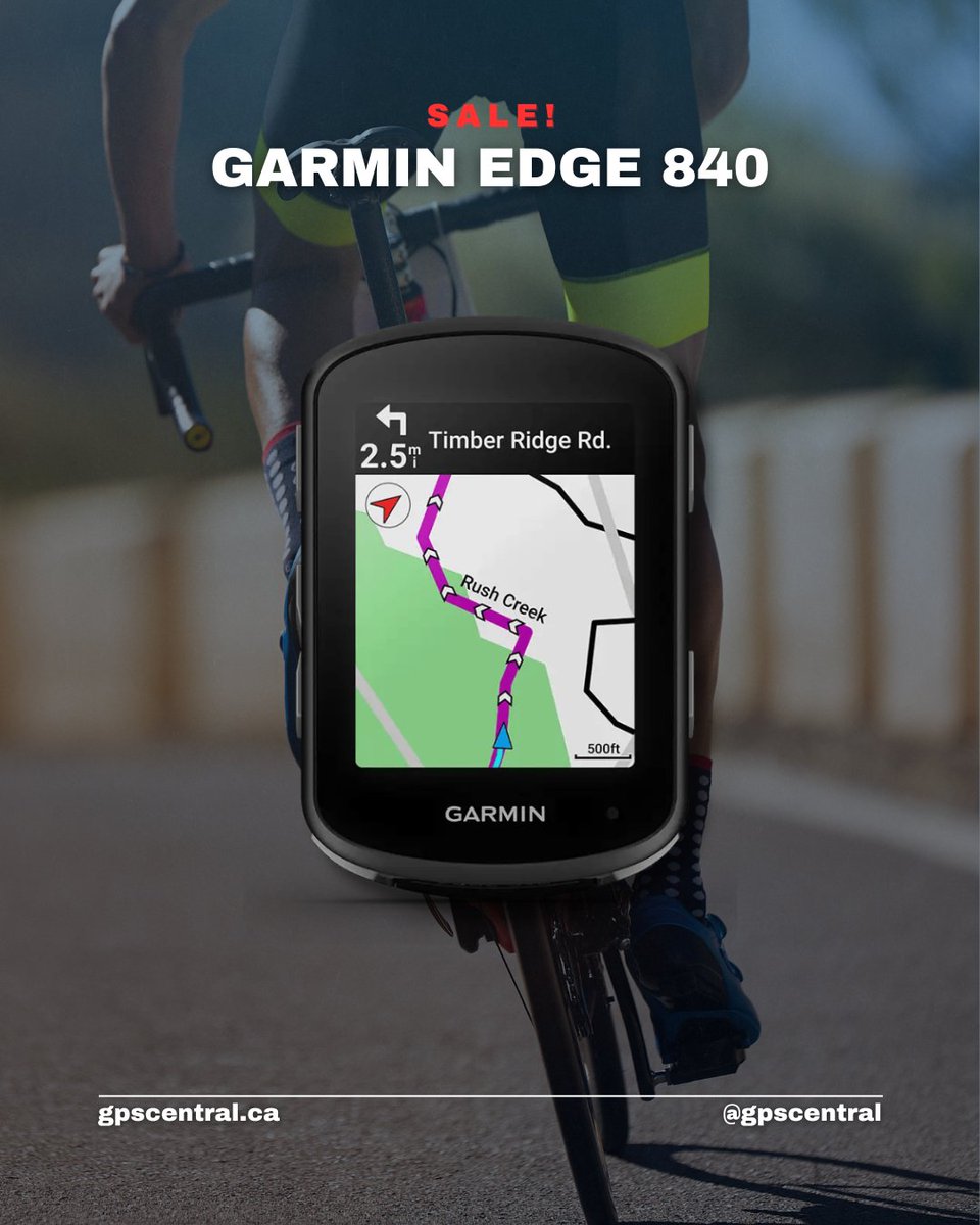 Take your ride to the next level with the Garmin Edge 840! 🚴‍♂️📍 
Unbeatable GPS, advanced training tools, and more. On-sale now - get yours now at GPS Central.

hubs.la/Q02WD2tx0

#GarminEdge #CyclingTech #GPSCentral