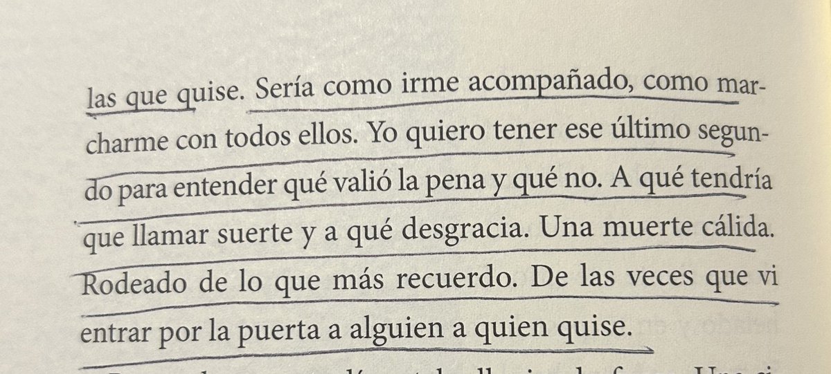 quienleimporte's tweet photo. «Y poder pensar, aunque sea un segundo, en todas las personas a las que quise. Sería como irme acompañado, como marcharme con todos ellos» https://t.co/qIo5M88LCr