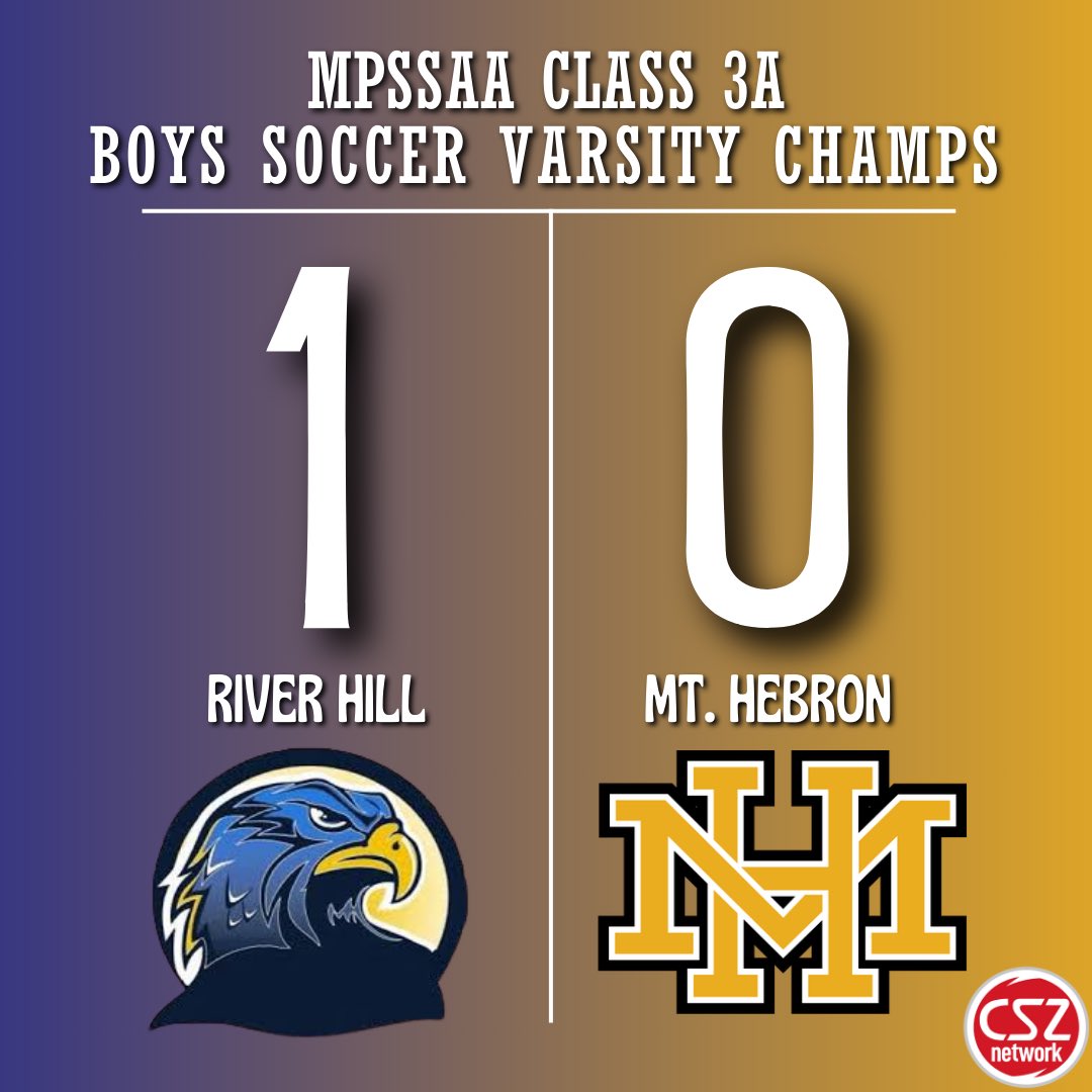 cszscores's tweet photo. Presenting your MPSSAA Boys Soccer Champions! 🏆⚽️ #MPSSAA #CSZ https://t.co/F6xxeLRAEs