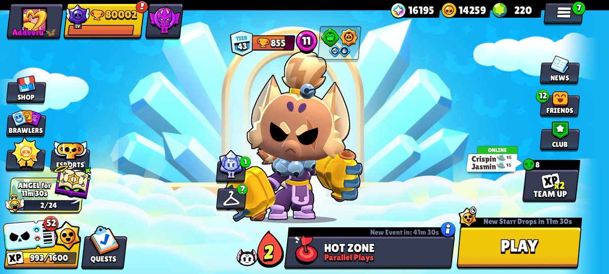 80k 🏆
Busco amigos para subir los brawlers que me faltan a 1000