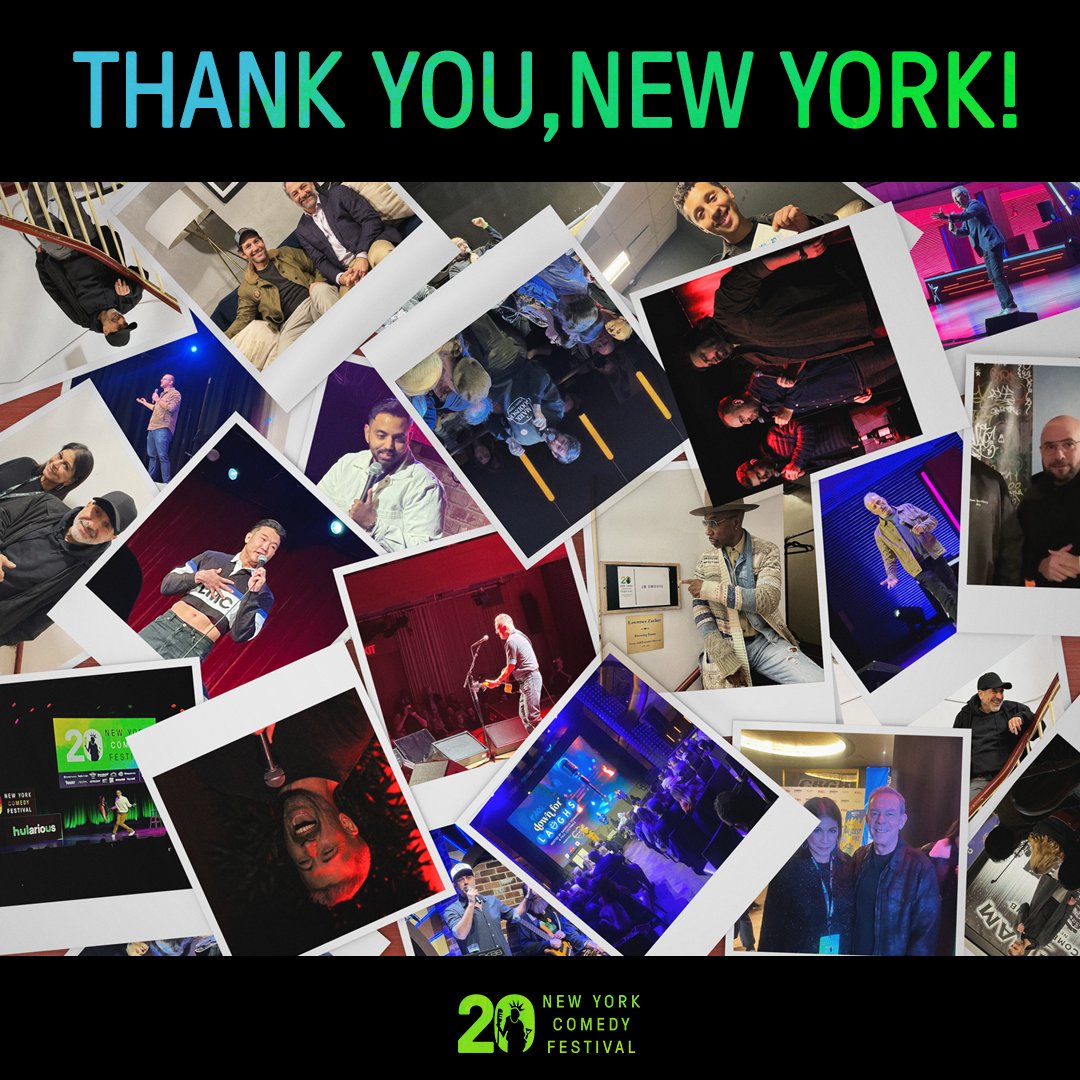 Thank you for celebrating 20 years of the New York Comedy Festival with us! We can't wait to do it again next year! #makeNYlaugh #NYCF20