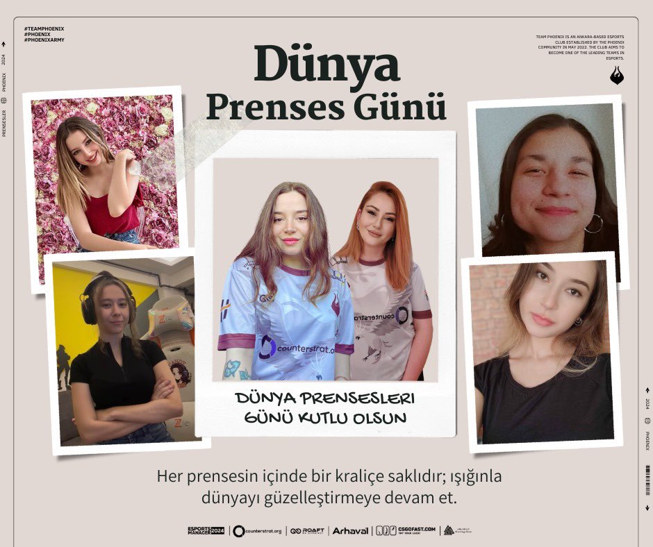 👑 Dünya Prensesler Günü Kutlu Olsun! 👑

Bugün, gücüyle, zarafetiyle ve kararlılığıyla bize ilham veren tüm kadınlara minnettarlığımızı ifade etme günü! 💪✨

Takımımızın değerli kadın üyeleri, hem sahnede hem de sahne arkasında ortaya koyduğunuz emek ve tutku için teşekkür