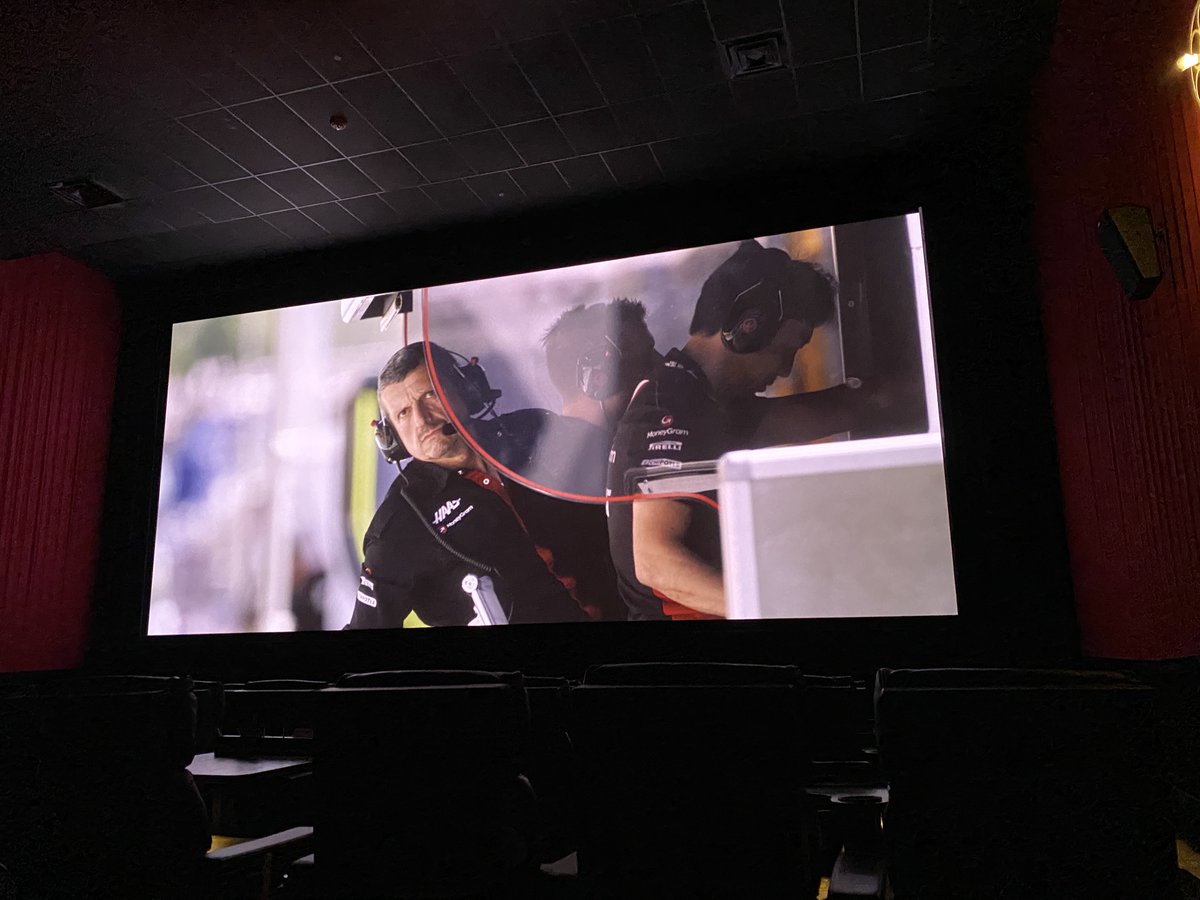 We take a deep dive into the upcoming F1 movie on   The Race F1 Podcast. Appropriately enough, recently caught the trailer in the cinema and couldn't miss the chance to capture Guenther Steiner peering down at me from the big screen

the-race.com/formula-1/podc…