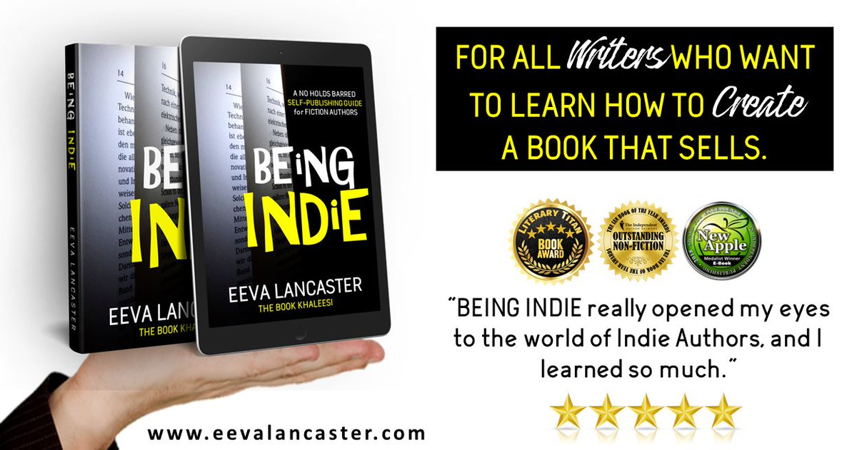 eevalancaster's tweet photo. "Informative, well-researched, timely and honest, this guide will help any new author avoid pitfalls and maximize their chances of success." ⭐⭐⭐⭐⭐
👉https://t.co/j4DjuIkVUe
Because you made such an effort in writing your book.
Publish it the right way. 👍
#WritingCommunity https://t.co/sUU6K6SuFL