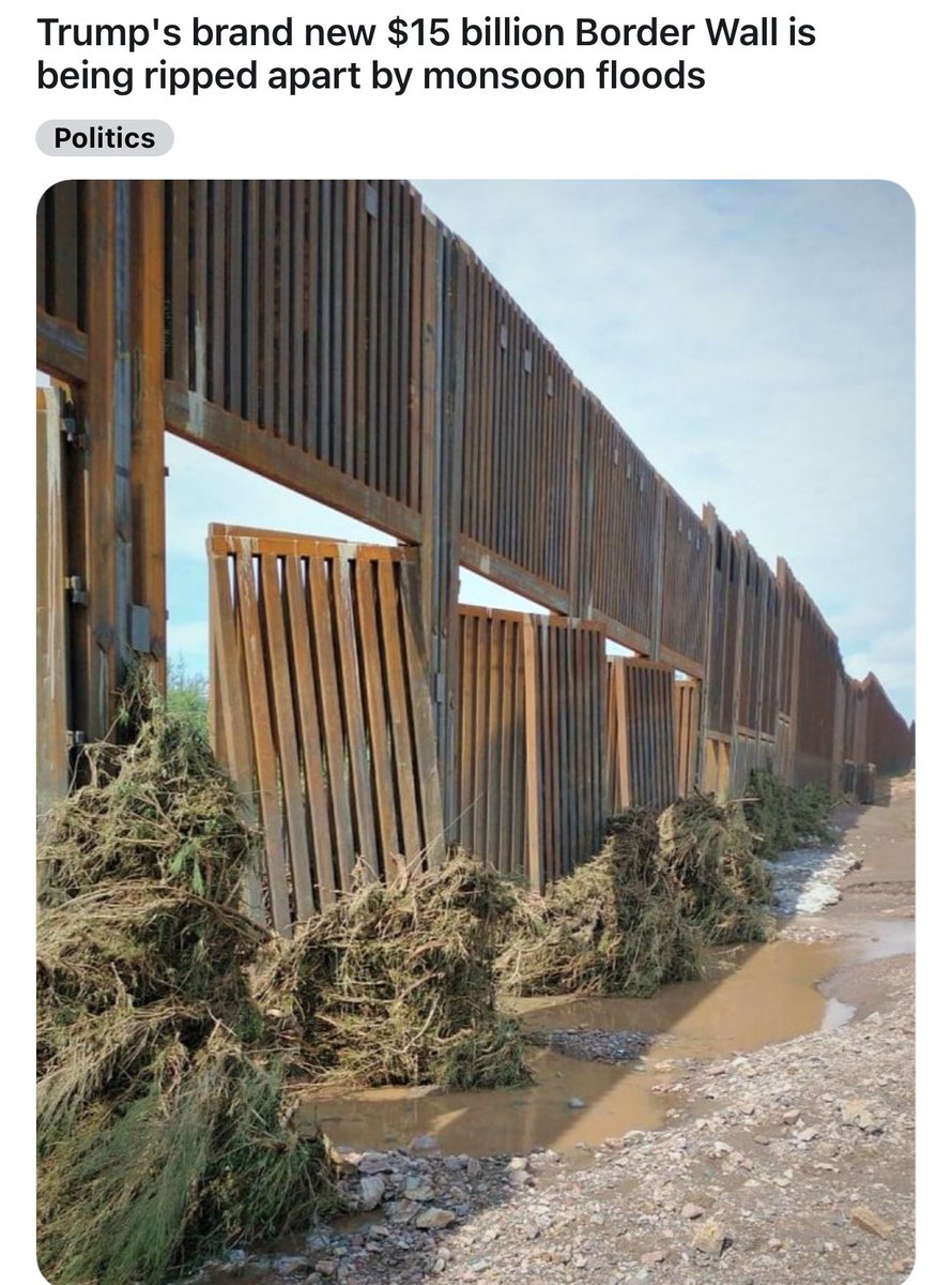 putneyswope7's tweet photo. @elonmusk What’s the budget for this useless
Fake “commission”?
Oh wait, people will volunteer.
It will have as much impact as #TrumpsWall TOTAL SCAM!
“Mexico will pay for the wall”🤣
All he got was 400 miles
Of rickety fence 🤣🤣 https://t.co/P4ZrMubn9h