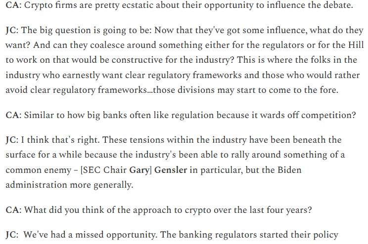 CapitolAccount's tweet image. Our Weekend Q&amp;amp;A this week was with @JonahCrane , a DC vet who offered great perspective on FinReg changes in store. Here's one of his many interesting points:  capitolaccountdc.com/p/a-financial-…