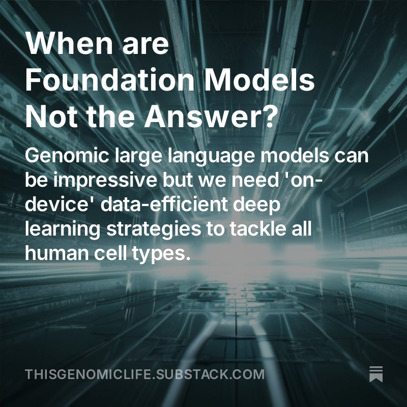 genologos's tweet photo. Science published another genomic foundation model trained on millions of prokaryotic genomes. What about instances with much less data, like rare disease-associated cell types?

Some thoughts and links about deep learning with less genomic data:
https://t.co/ytZ7d2d53D https://t.co/kuDTyC72Cx
