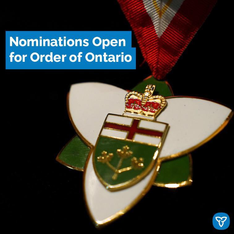 LisaThompsonPC's tweet photo. Nominations are now open for the province’s highest civilian honour, the #OrderofON!
Nominate someone whose exceptional contributions have shaped our community and this province.
Submit a nomination by March 31, 2025: https://t.co/qYRVkM006b…
#ONHonours #ONAwards https://t.co/PxGqEAMlEc