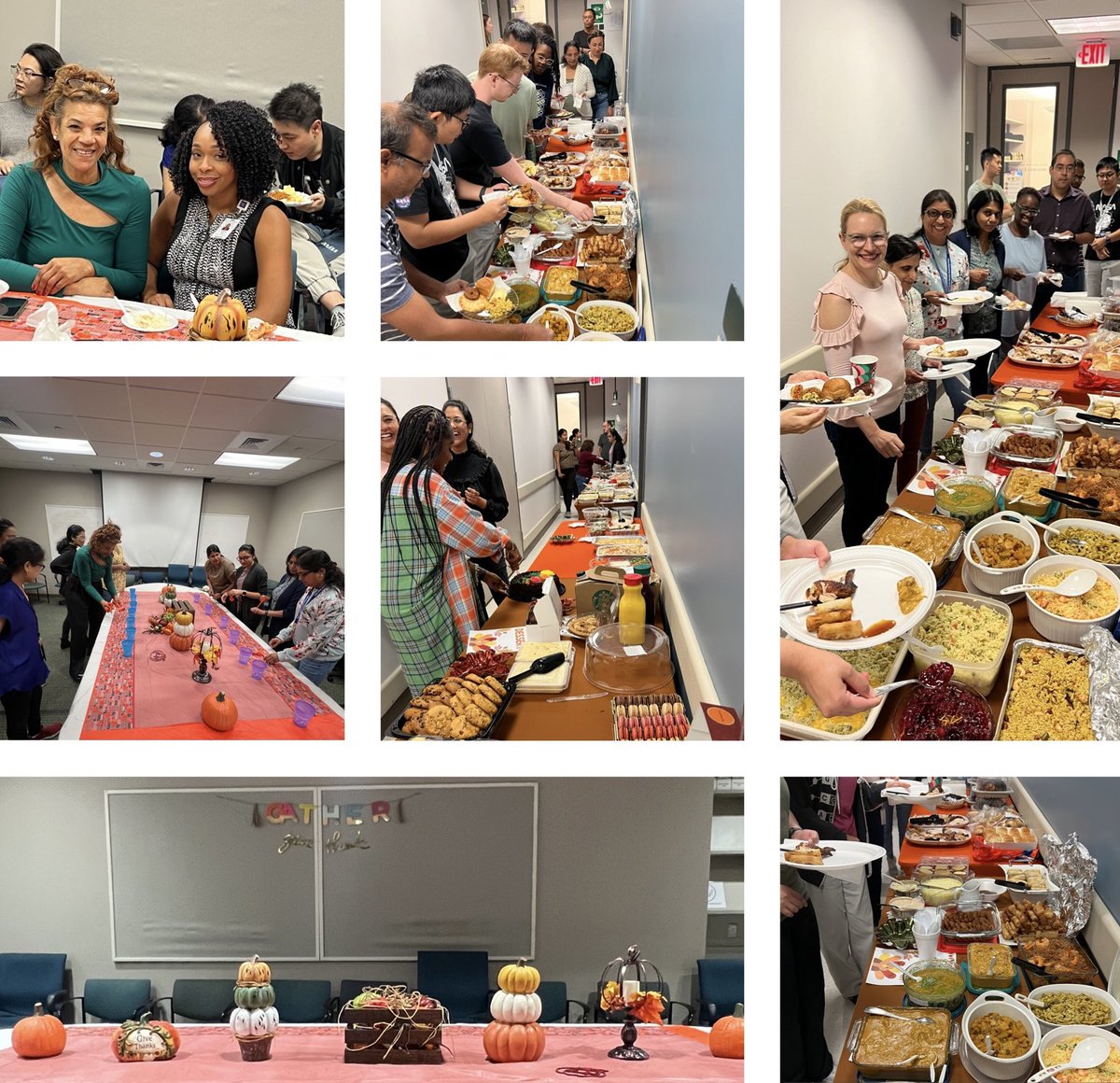 Friendsgiving Potluck at the <a href="/BCM_HGSC/">BCM HGSC</a> today. Delicious assortment of food, fun games, and great company! We are thankful for each and everyone on our team.