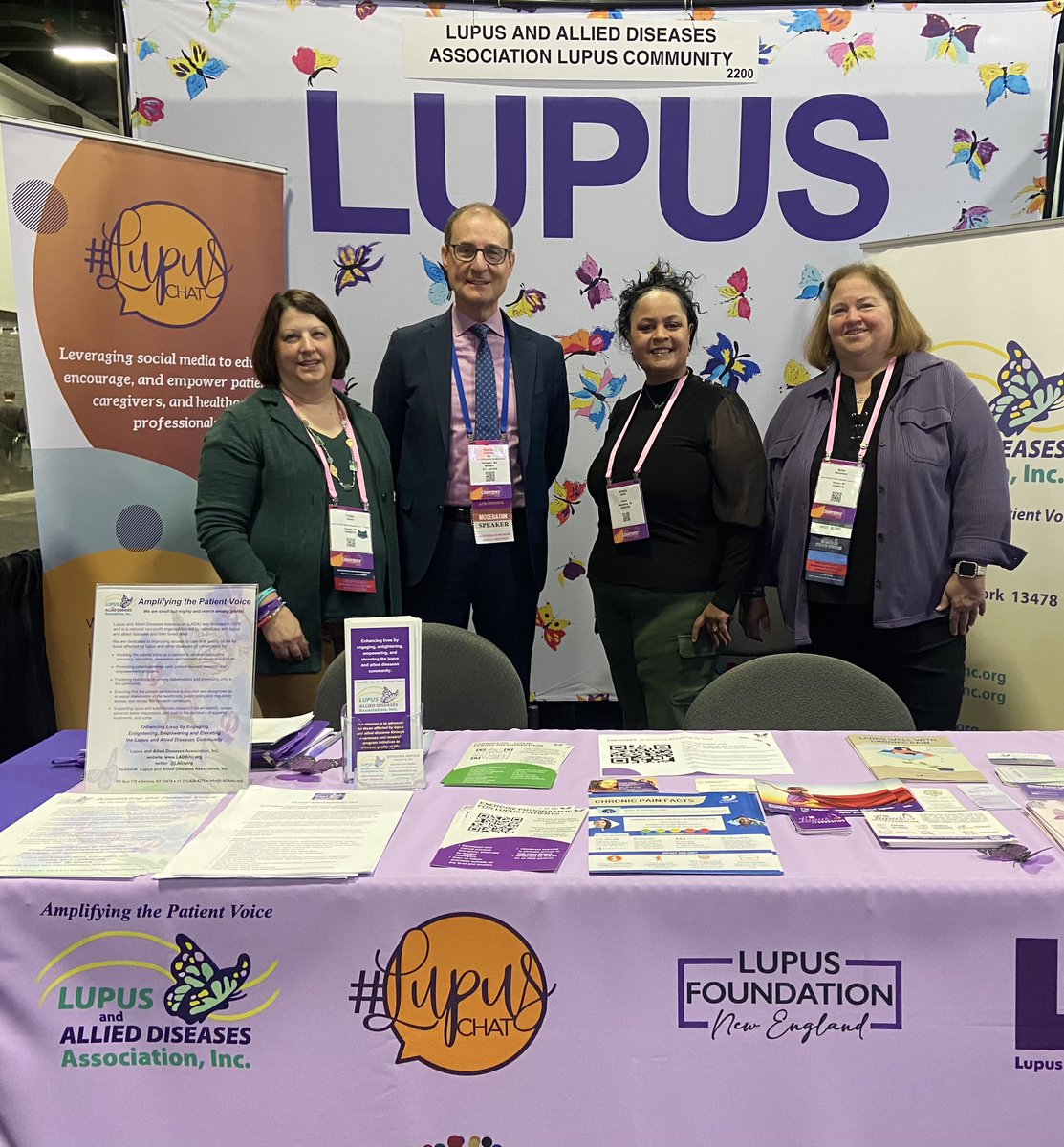 TrishaReads8's tweet photo. Our patient HEARTSπ soared when Roberto Caricchio, MD @UMassLupus stopped by @LADAOrg booth this am sharing a CAR-T cell therapy journey of a recent patient #AC24 #HOPE https://t.co/7Z1m2efzCI