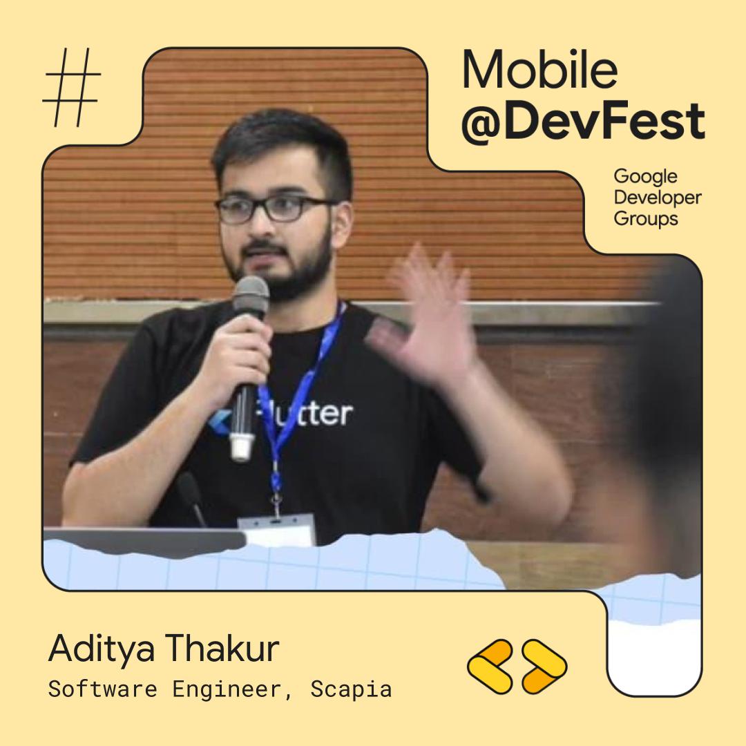 GDGBLR's tweet photo. Meet @adityathakurxd, our next #DevFest2024 speaker! 🚀
🎙️High-Performance Flutter UIs: Efficient Rendering & Scalable Animations
Join Aditya for expert tips on building smooth, scalable UIs in Flutter! ��💡
#Flutter #Dart #MobileDev #AppDevelopment #TechTalk #GoogleDevExpert https://t.co/34yvpNckEi