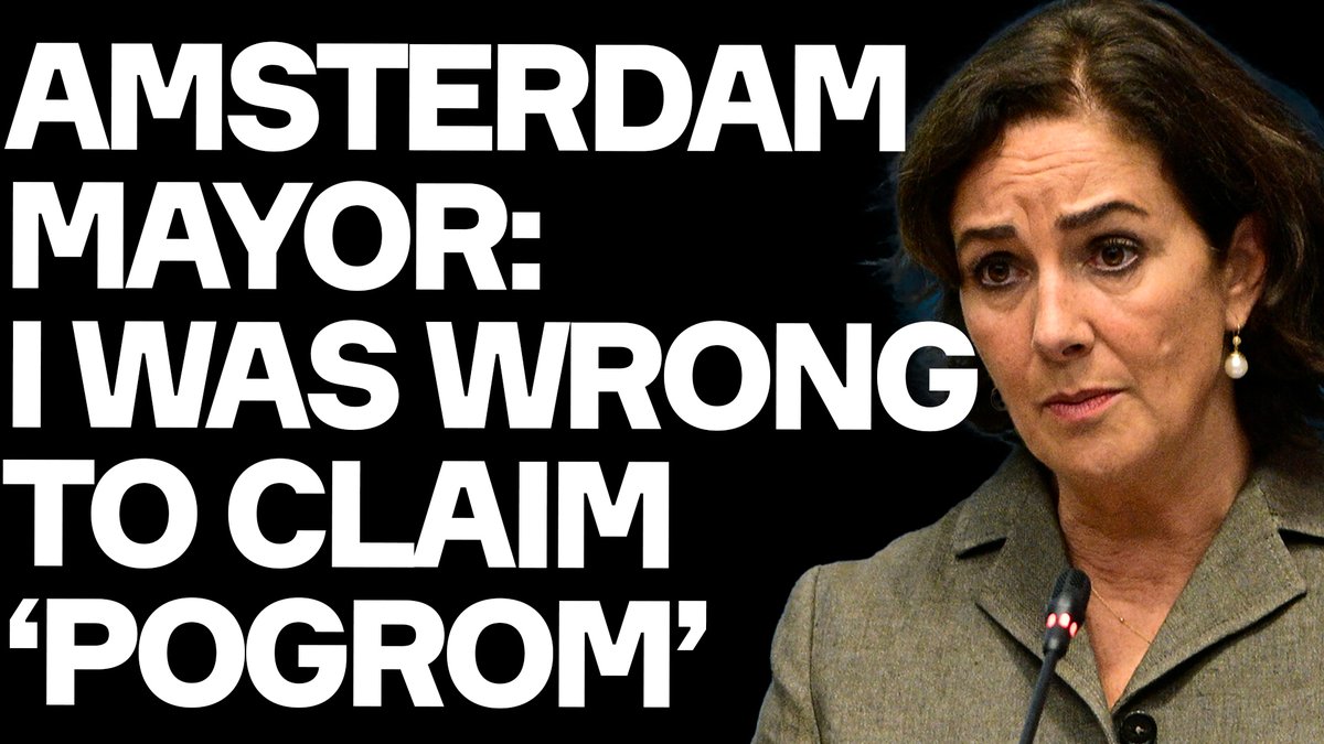 Amsterdam's mayor was one of those who described events there as a 'pogrom'.

She has now publicly renounced what she said, and offered regret for erasing Maccabi violence - and how the narrative whipped up anti-Muslim and anti-Arab violence.

The story continues to fall apart.