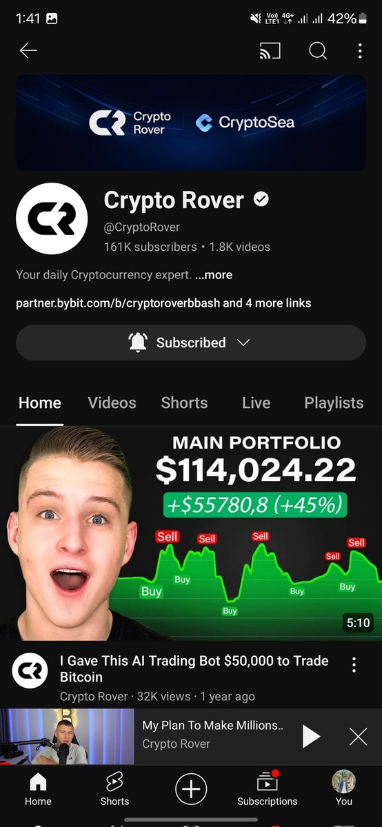 mz_crypto10's tweet photo. @rovercrc Love you brother https://t.co/FUGr9K6Sou