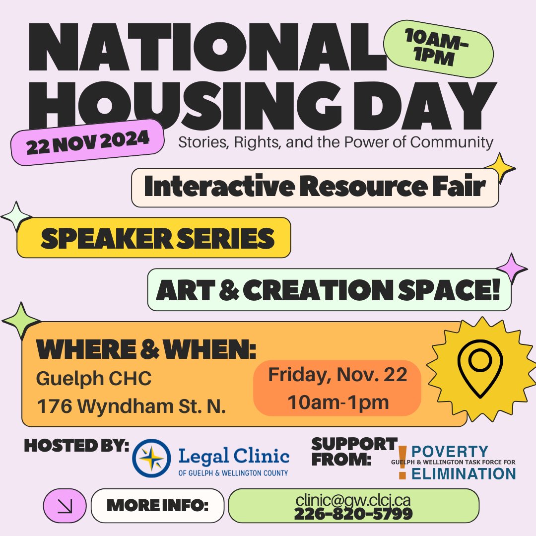 We are excited to invite you to National Housing Day: Stories, Rights, and the Power of Community on Friday, November 22 from 10:00 AM to 1:00 PM.  This event is open to everyone—friends, neighbors, and professionals.

#NationalHousingDay