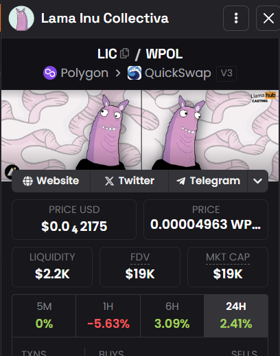 Lama Inu Coin | $LIC (※,※) tweet media