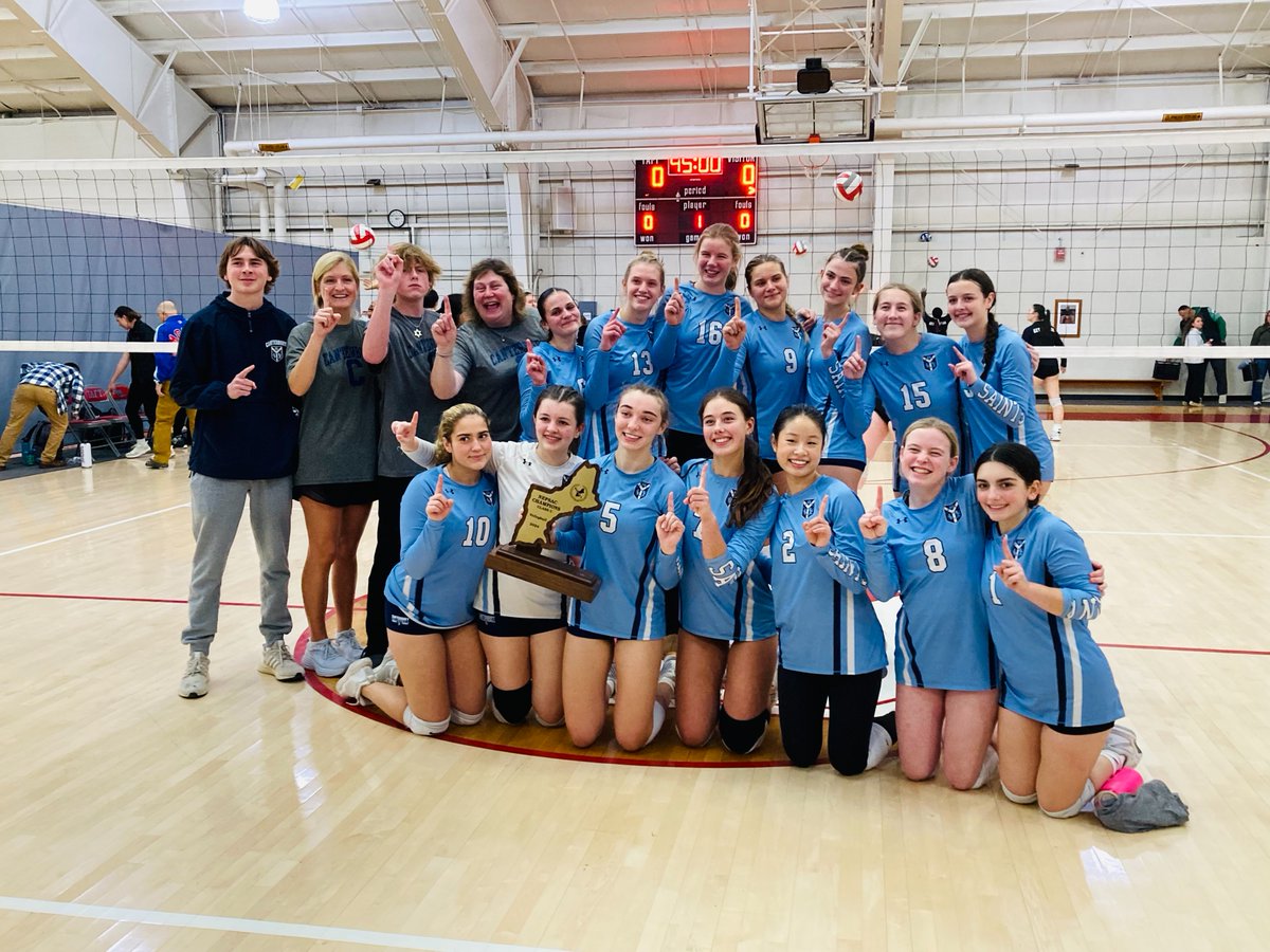 You heard that right— Back-to-Back Champs! 🏆 🏐 Congratulations to our Varsity Volleyball team on bringing home the NEPSAC Class C title for the second year in a row. We're so proud of your dedication and teamwork! #Champs #RollSaints

🔗: bit.ly/3ANxBIU
