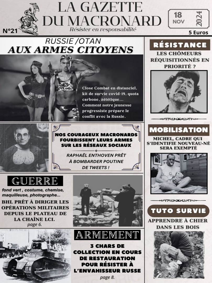 laputassiere's tweet image. Les amis, L'Ukraine va bombarder la Russie avec des armes américaines, et peut-être françaises.💪
Avec un peu de chance, nous allons enfin entrer en guerre! 🪖
La Gazette a donc décidé de se mobiliser en responsabilité. 
Prends ça Poutine!👊
#SlavaUkraini 🇺🇦