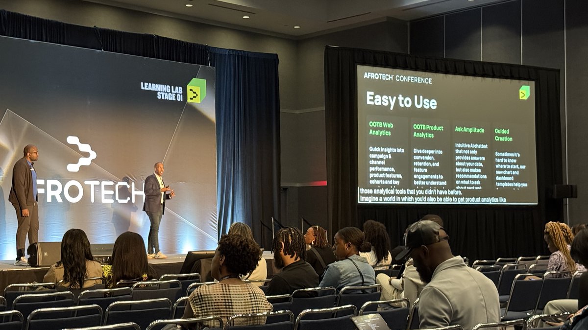 Amplitude_HQ's tweet image. Thank you, #AfroTech24! 

We had a great time networking, collaborating, and sharing the power of analytics 💙 

Learn more about #AmplitudeMadeEasy: amplitude.com/easy
