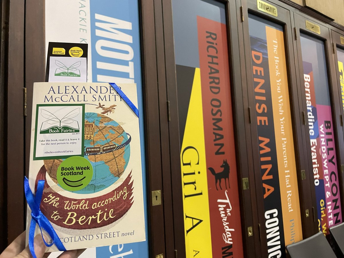 The Scottish Book Fairies are at it again, hiding literary treasures all over the country during Book
Week Scotland.

Did you find a book in #Edinburgh today? 

#Bookweekscotland #scottishbooktrust #scotlandsstories #bookfairyweekscotland #IBelieveInBookFairies