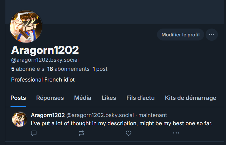 aragorn1202's tweet photo. Il est temps de lentement quitter ce réseau des enfers, je suis sur Ciel Bleu depuis quelques jours et ne plus subir la haine ici est presque plus efficace que mon psy pour ma santé mentale. https://t.co/TqkiwaftrY
