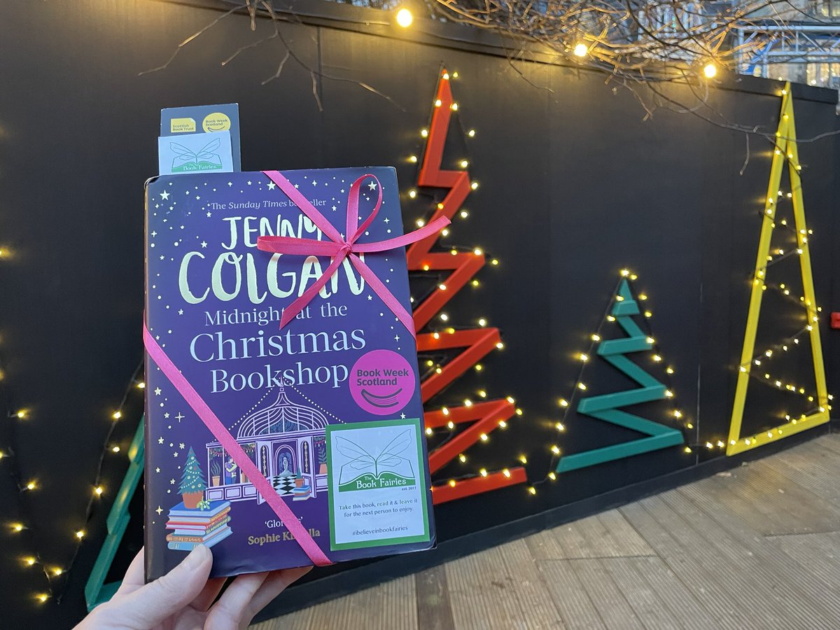 The Scottish Book Fairies are at it again, hiding literary treasures all over the country during Book
Week Scotland.

Did you find a book in #Edinburgh today?

#Bookweekscotland #scottishbooktrust #scotlandsstories #bookfairyweekscotland #IBelieveInBookFairies