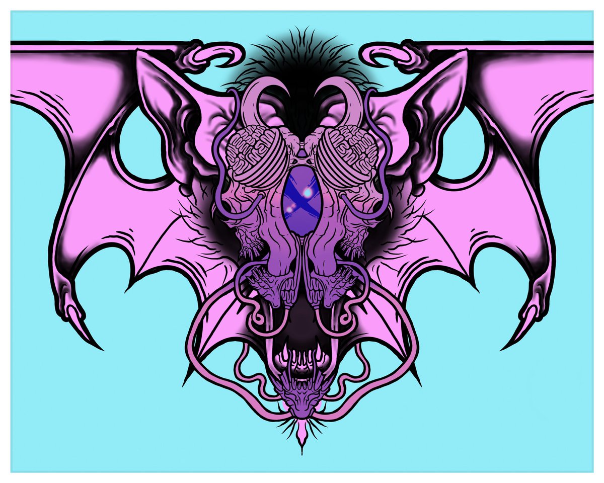 yesferatu85's tweet photo. Xeno bat 11.18.24 #art #artist #ArtistOnX #artistsoninstagram #creaturedesign #creepyart #darkart #darkfantasy #darksurrealism #digitalart #HorrorArt #illustration #monster https://t.co/JzGcXKMEDz