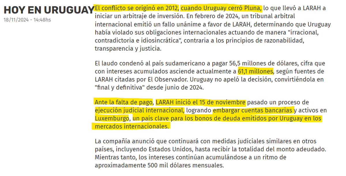 MidshipmanUY's tweet photo. #Pluna @Frente_Amplio nos sigue cagando retroactivamente!!!! estamos a 2024 y seguimos perdiendo plata con el cierre de PLUNA!!!!
61,1 millones de Dolares!!!!
Contala como quieras @pachasanchez (creo que me bloqueo ya), el Fraude Amplio goberno muy mal esos 15 años!!!! https://t.co/xutkUOUuei