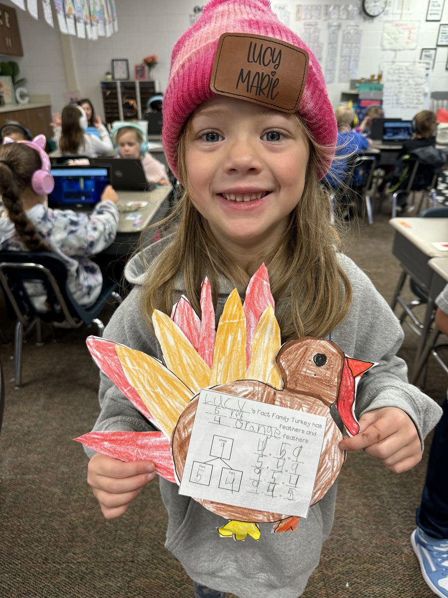 dclingingsmith1's tweet photo. Fact family turkeys ๐ฆ #fabulousfirsties #factfamilies #mathcraft @VV_Voyagers https://t.co/cnU6IVQKRO