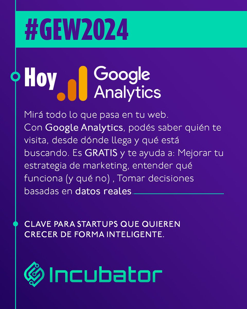 incu_tech's tweet photo. En el marco de la Semana Mundial del Emprendimiento te contamos la primera herramienta gratuita clave para llevar tu startup al siguiente nivel 🚀
#GEW24 #gew2024 #startup #semanadelemprendedor https://t.co/rkJ3wqAxNH
