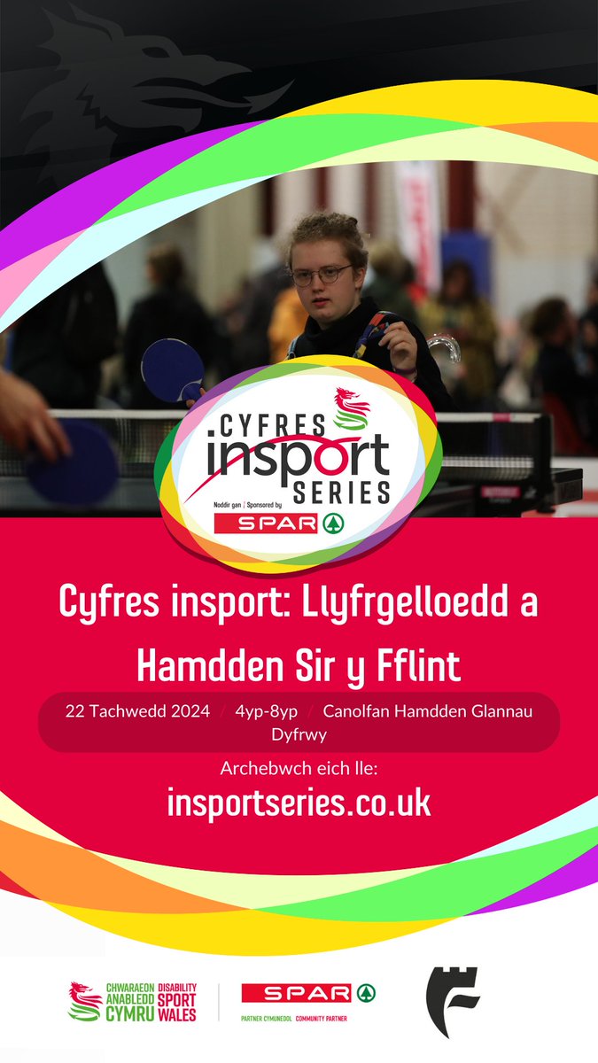 dsw_news's tweet photo. insport Series: Flintshire
🗓️November 22 2024
⏰4pm -8pm

Cyfres insport: Sir y Fflint
🗓️Tachwedd 22 2024
⏰4yp - 8yp

🔗https://t.co/HuZhhEwC6q https://t.co/vK1OmX6hDa