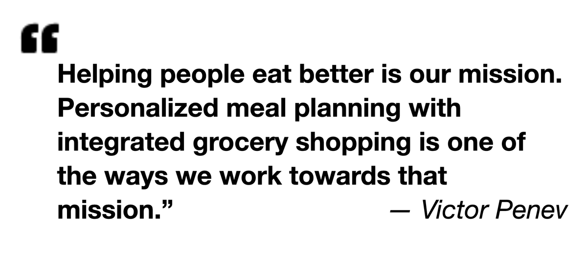 🤝 StartUp Health company <a href="/EdamamCo/">Edamam</a> has partnered with Instacart on an integration to enable seamless grocery shopping experience as a feature of its personalized meal planning solution. 🍏

#HealthTransformer #HealthMoonshot <a href="/vpenev/">Victor Penev</a>

ow.ly/x58H50U9nTP