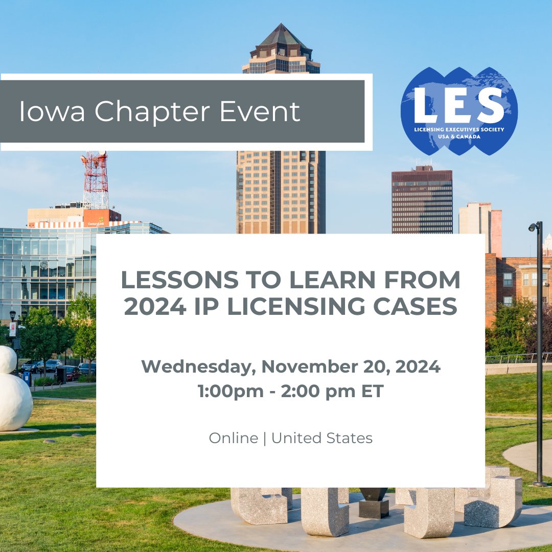 Don't forget to register for our upcoming FREE webinar hosted by the Iowa Chapter. 

Register here: members.lesusacanada.org/event/11-20-24…