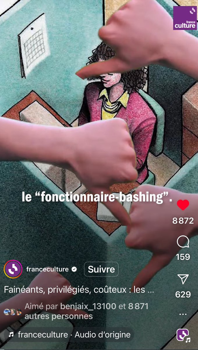 Franck Confino (@franckconfino) on Twitter photo 🇫🇷 Fainéants, privilégiés, coûteux… D’où vient le fonctionnaire-bashing ?
Histoire d’une obsession française (par <a href="/franceculture/">France Culture</a>)
▶️ instagram.com/reel/DCgH7MZsk… #compublique 🇫🇷 Fainéants, privilégiés, coûteux… D’où vient le fonctionnaire-bashing ?
Histoire d’une obsession française (par <a href="/franceculture/">France Culture</a>)
▶️ instagram.com/reel/DCgH7MZsk… #compublique