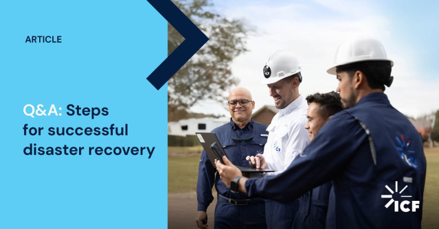 FredrickChoi's tweet photo. Great recommendations for disaster recovery from several of my @ICF colleagues. Check out this article to find out their insights. https://t.co/oHmQJQfJMF https://t.co/jpbqTGkobs