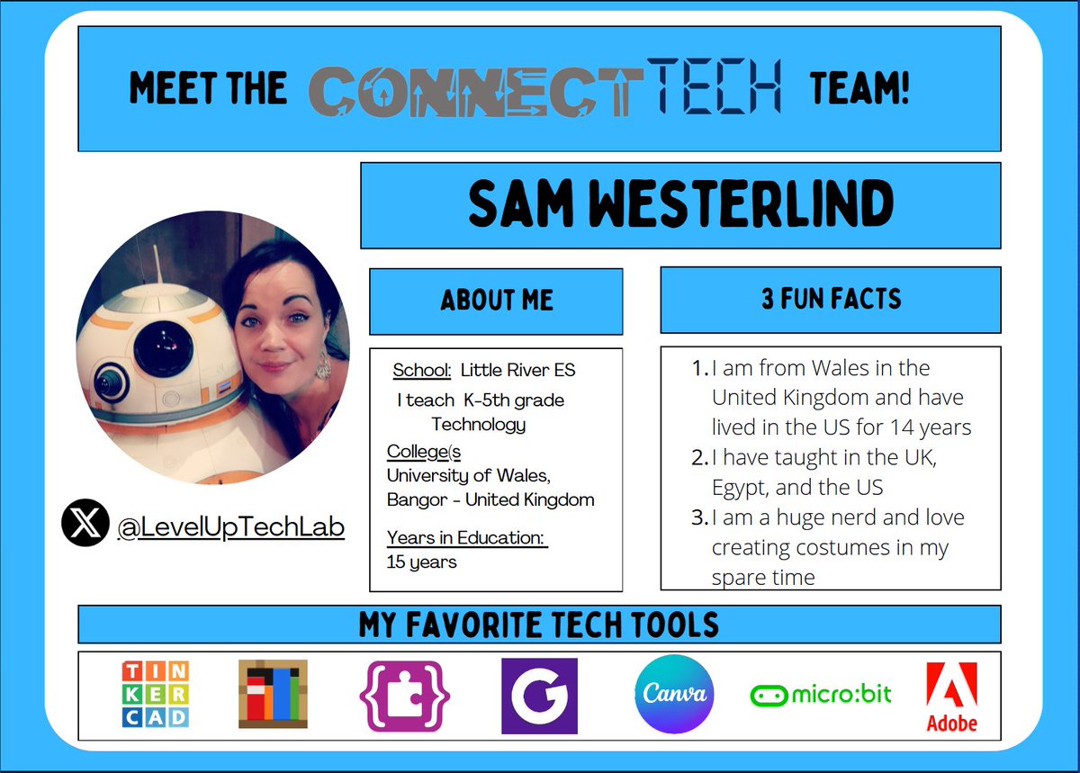 Instructional Technology Cherokee County Schools (@itsccsd) on Twitter photo The <a href="/CherokeeSchools/">Cherokee Co. Schools</a> Instructional Technology Team regularly works with technology savvy staff in our schools, and will highlight a few of our #ConnectTECH participants each week. This week we are highlighting <a href="/ceslearningden/">Sandy McPherson</a>, <a href="/LevelUpTechLab/">Sammi Westerlind</a> , Amanda Fuder and Emily Jones. The <a href="/CherokeeSchools/">Cherokee Co. Schools</a> Instructional Technology Team regularly works with technology savvy staff in our schools, and will highlight a few of our #ConnectTECH participants each week. This week we are highlighting <a href="/ceslearningden/">Sandy McPherson</a>, <a href="/LevelUpTechLab/">Sammi Westerlind</a> , Amanda Fuder and Emily Jones.