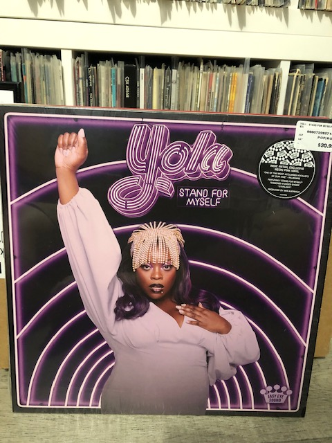 FervorCoulee's tweet photo. #VinylArt #MusicChallenge No subtlety required or desired. An explosive album cover, a nifty poster, and neon pink vinyl. Love @iamyola https://t.co/bkzKDoV5sa