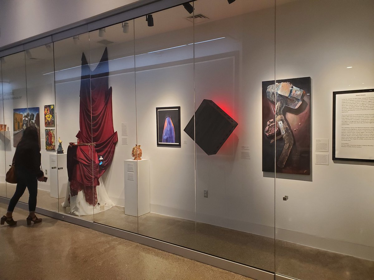 julian_creates's tweet photo. Grateful to have my piece 'Bent But Not Broken' exhibited at the Sul Ross State University Museum of the Big Bend.  It's about perseverance, grit, and a relentless effort of survival against the toughest odds. This honors my parents' team effort against cancer. #cancer #fineart https://t.co/f7LiuE6v8t
