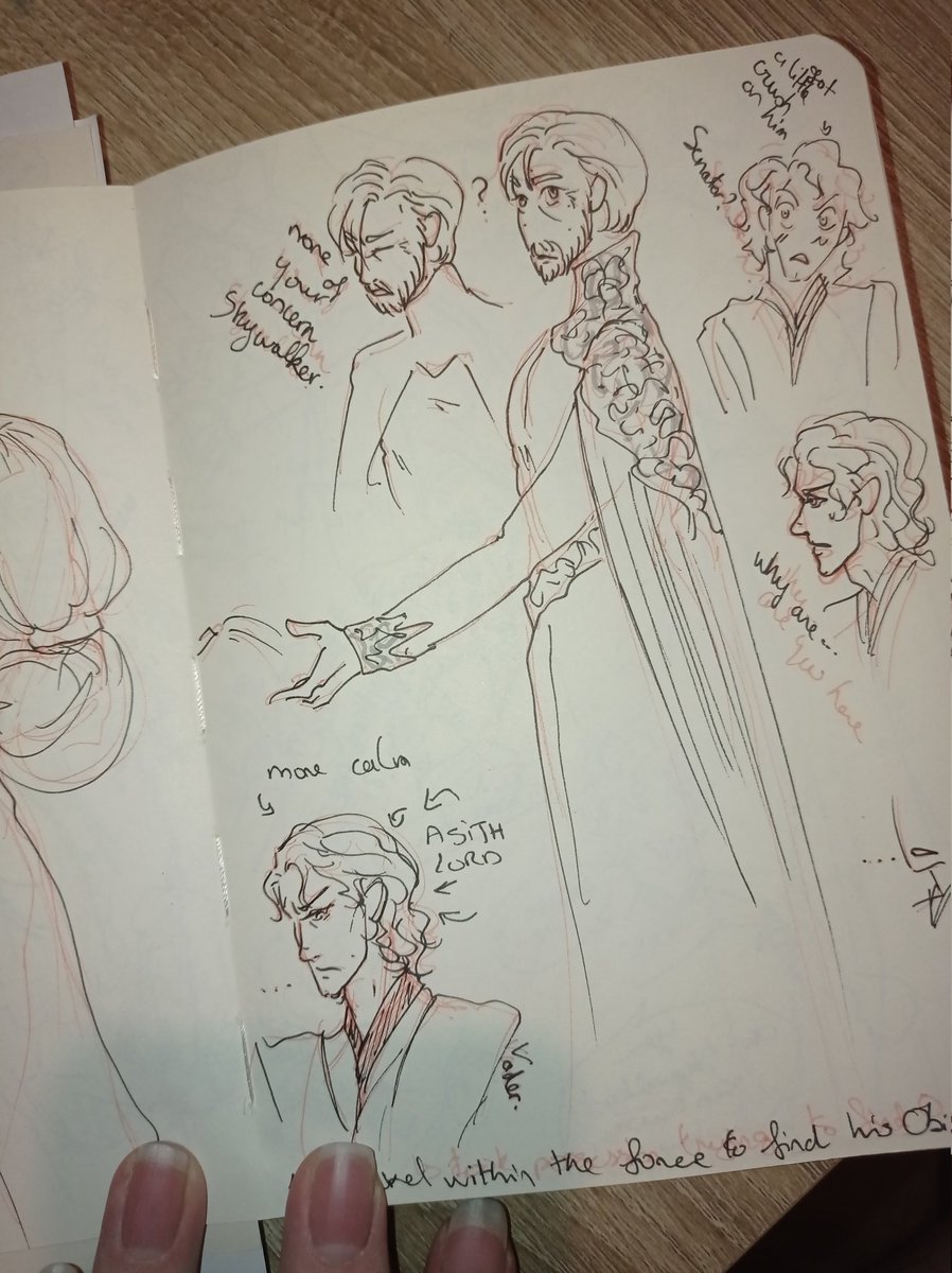 Marshall_infiny's tweet photo. Heyy I'm gonna spam a little of the few ideas I've got!
This one his JUST for drawing Obi-Wan in a lots of dresses 👀
It's a Senator AU where Obi-Wan his the Senator of the Planet Stewjon. And Anakin's Qui Gon padawan
Buut I wanted to give more in Vaderkin and well... https://t.co/n6qYK6HGwn