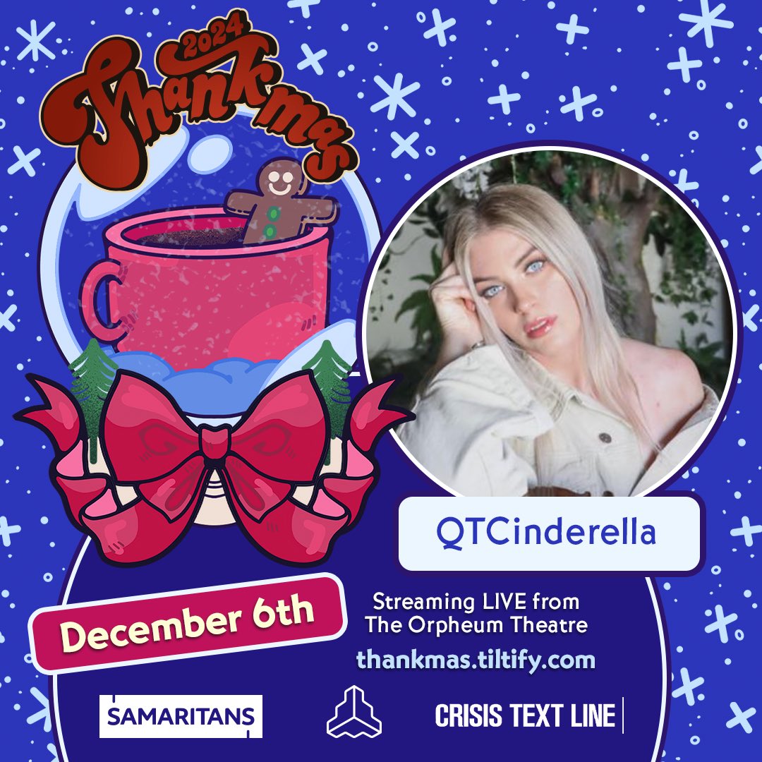 Thankmas Official (@thethankmas) on Twitter photo content creator, podcast host, creator of the <a href="/StreamerAwards/">The Streamer Awards</a> and more! We’ve got <a href="/qtcinderella/">QTCinderella</a> joining us for #Thankmas LIVE!
grab tix! Thankmas.tiltify.com content creator, podcast host, creator of the <a href="/StreamerAwards/">The Streamer Awards</a> and more! We’ve got <a href="/qtcinderella/">QTCinderella</a> joining us for #Thankmas LIVE!
grab tix! Thankmas.tiltify.com