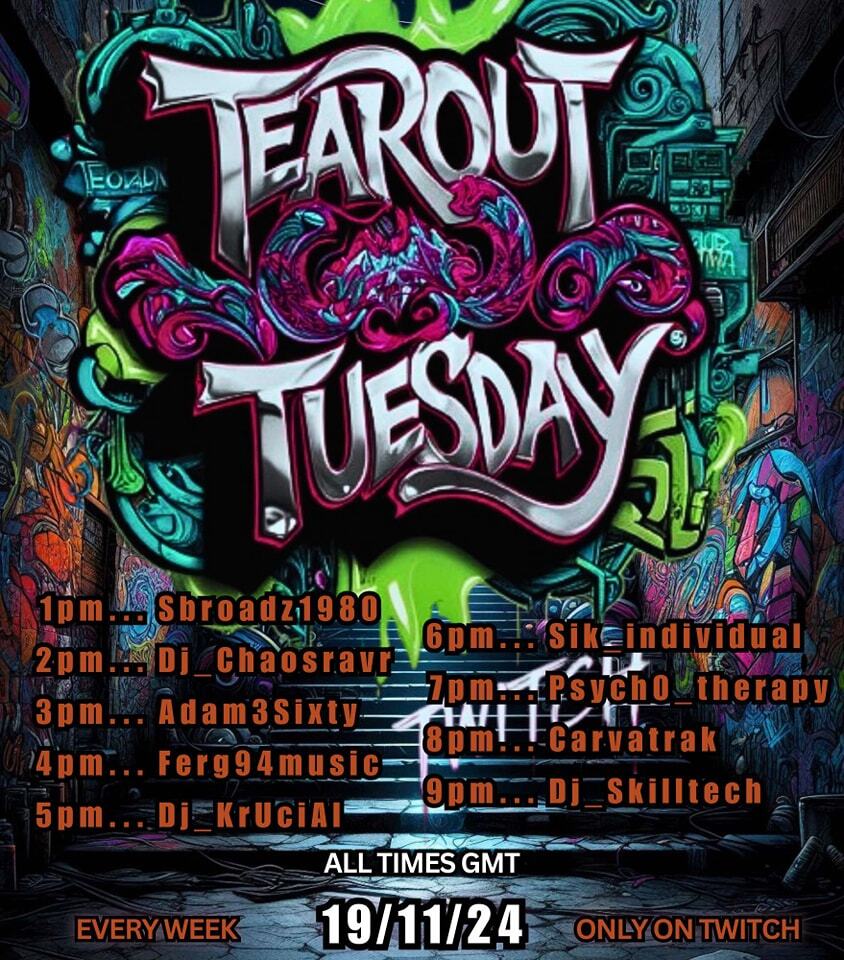 Chaosravr's tweet photo. Join me from 2 pm tomorrow where I will be taking part in the Tearout Tuesdays raid train on Twitch.

#tearouttuesdays #twitchstreamer https://t.co/5NpSHwucx7 https://t.co/kPgfVoazR4