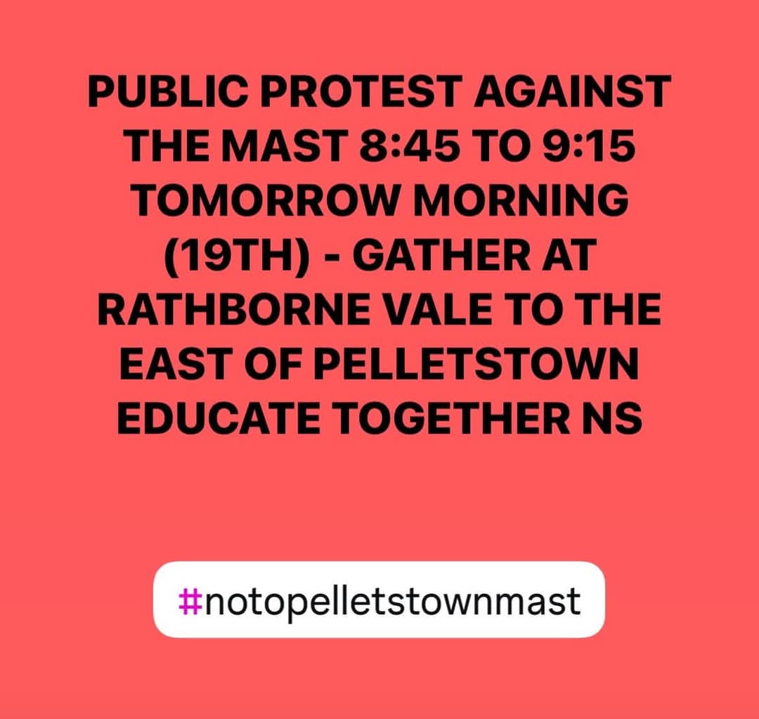 No To Pelletstown Mast tweet media
