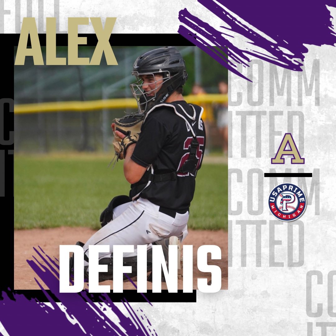 Congratulations to Alex DeFinis on his commitment to Albion College to continue his academic and baseball career!

The 6’1”, 190-pound standout from Walled Lake Northern High School (Class of 2025) has been a force on the field, showcasing his skills as a versatile Catcher/3B