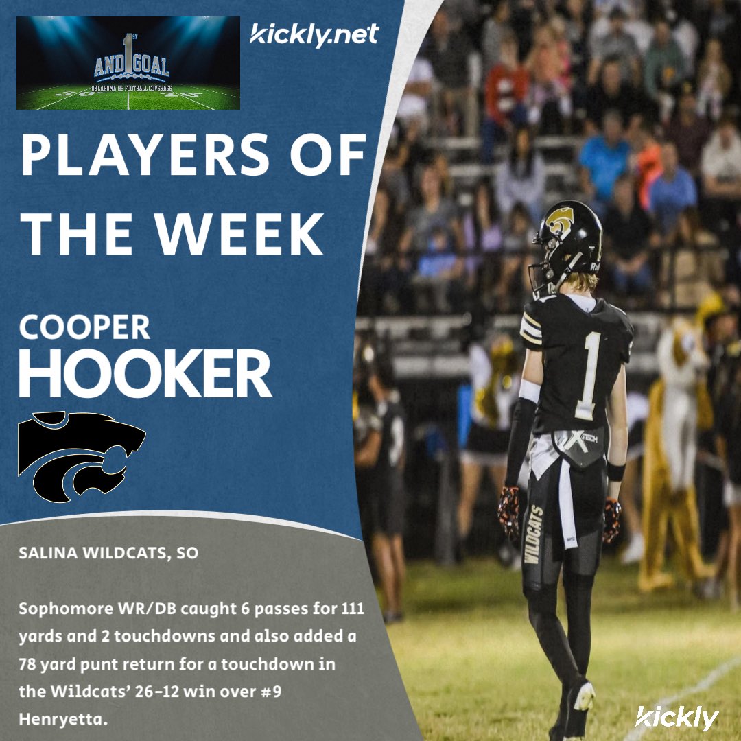 1st Round Playoffs Players of the Week!

#okpreps <a href="/coophook1/">Cooper Hooker⚡️</a>