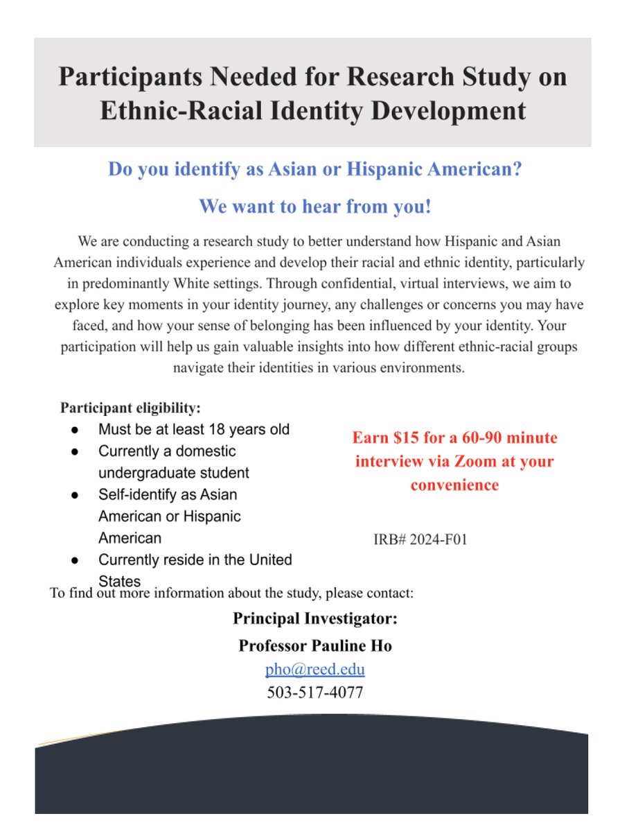 Minds Matter Podcast (@mindsmatterpod) on Twitter photo Have you caught our latest ep on identity with Dr. <a href="/PaulineHo1995/">Pauline Ho</a>?
Make sure to listen here mindsmatterpodcast.com/s4-ep-5-your-m…, & drop any questions you have in this thread 🧵
Plus, Dr. Ho is building on this research and is recruiting participants. Help spread the word! Have you caught our latest ep on identity with Dr. <a href="/PaulineHo1995/">Pauline Ho</a>?
Make sure to listen here mindsmatterpodcast.com/s4-ep-5-your-m…, & drop any questions you have in this thread 🧵
Plus, Dr. Ho is building on this research and is recruiting participants. Help spread the word!