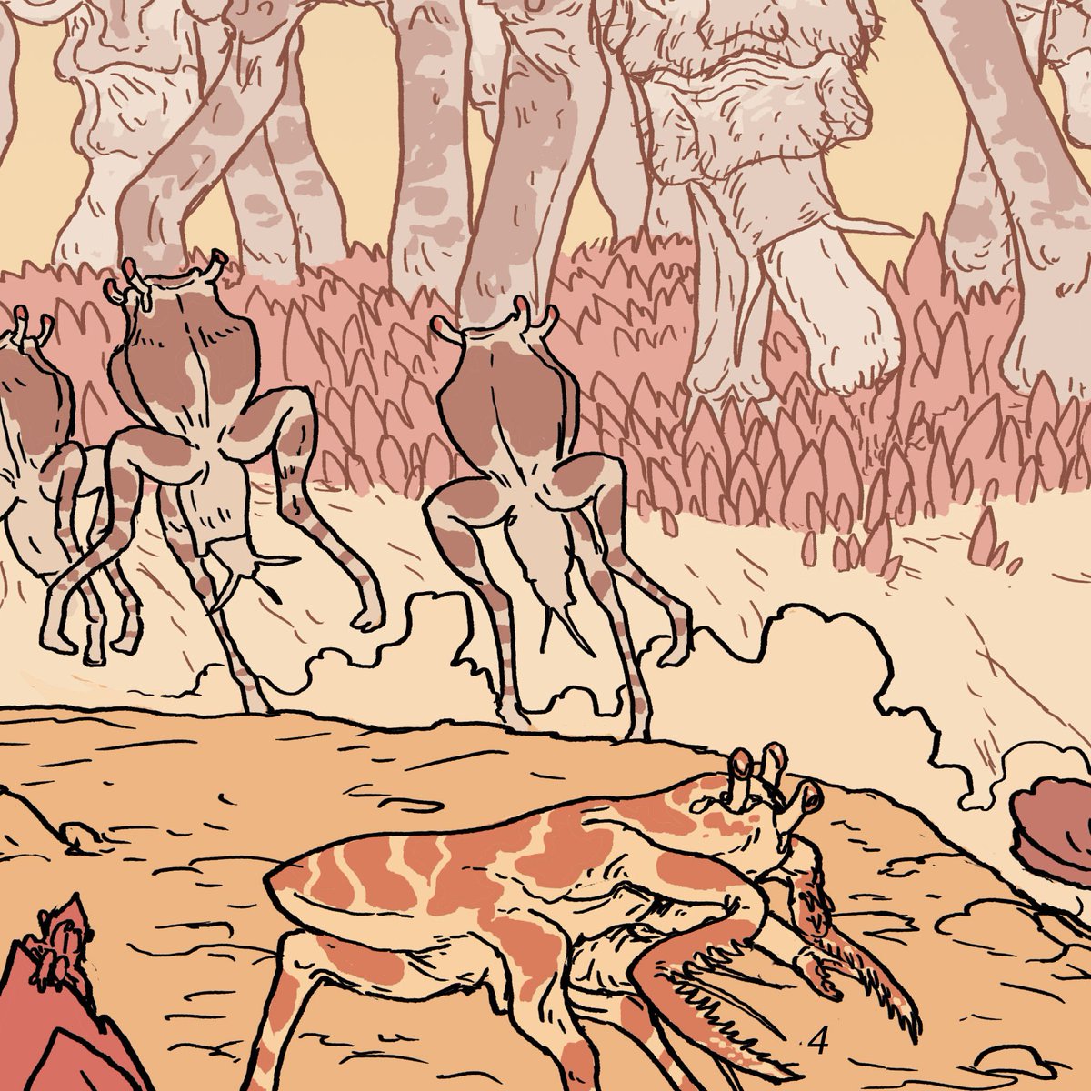 a glimpse at the broader biome of this story, for some of the extra pages im sneaking in as back-matter for the tale...