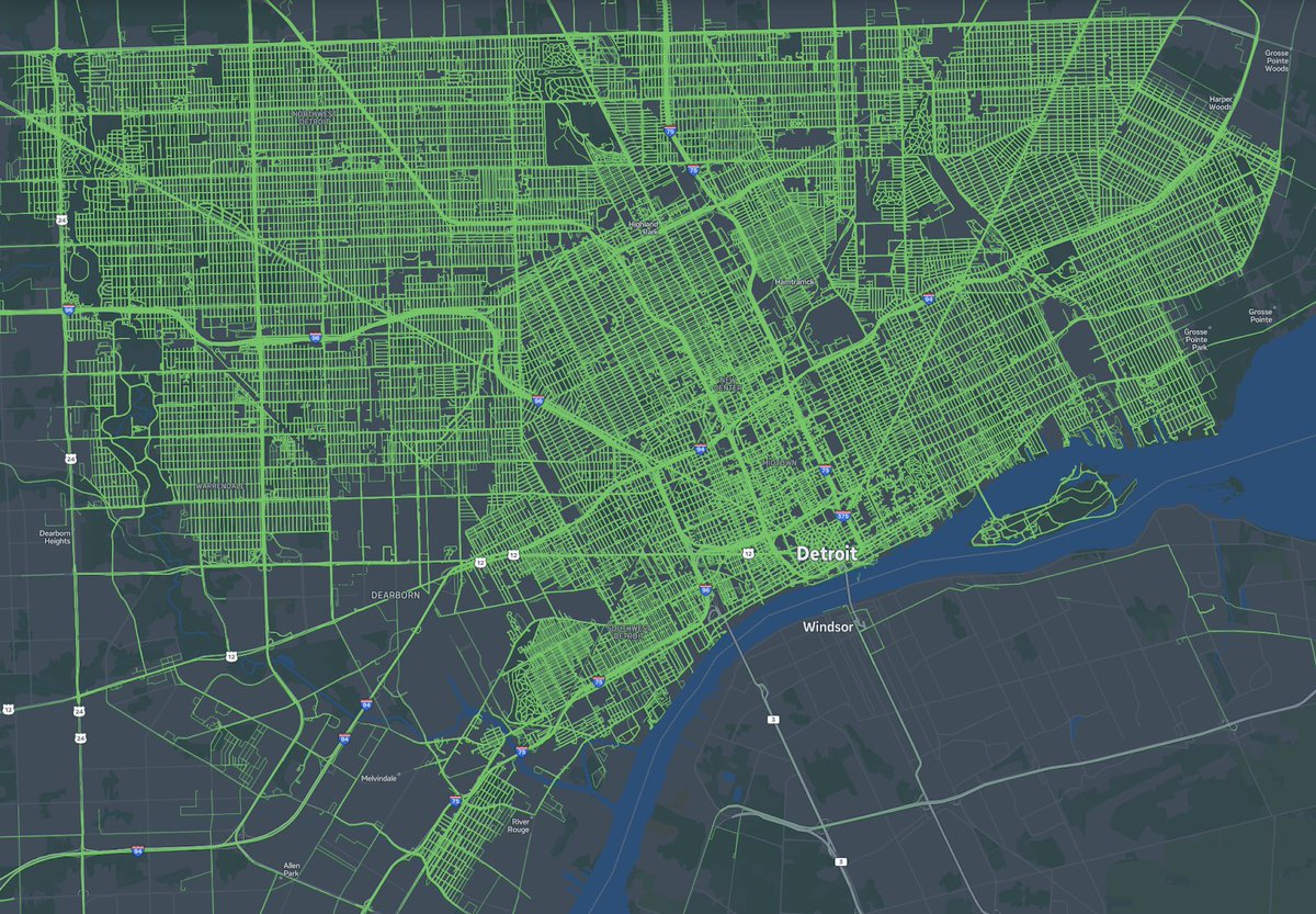 Ever wondered where the best Mapillary coverage is? Look no further than Detroit, Michigan! The city has covered over 99.8% of all its roads with over 12.7 million images—and they're capturing all of the imagery themselves.

Learn more on our blog: blog.mapillary.com/update/2024/11…