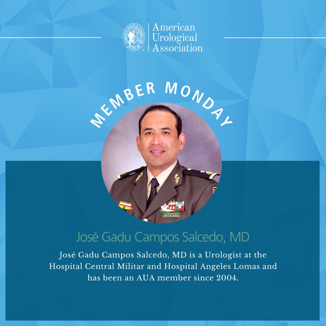 Amer. Urol. Assn. (@amerurological) on Twitter photo <a href="/Jgaducampos/">Jose Gadu Campos S</a> is the former SMU President and currently represents Mexico on the AUA Section Secretaries Membership Council. He has been an AUA member since 2004. Happy 75th anniversary to the SMU Congress! 🎉
Learn more here ➡️ bit.ly/4fK7Zf6
#Urology <a href="/smumexico/">SMU México</a> <a href="/Jgaducampos/">Jose Gadu Campos S</a> is the former SMU President and currently represents Mexico on the AUA Section Secretaries Membership Council. He has been an AUA member since 2004. Happy 75th anniversary to the SMU Congress! 🎉
Learn more here ➡️ bit.ly/4fK7Zf6
#Urology <a href="/smumexico/">SMU México</a>